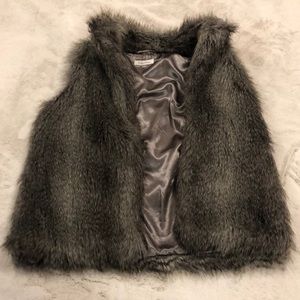 Calvin Klein faux fur vest